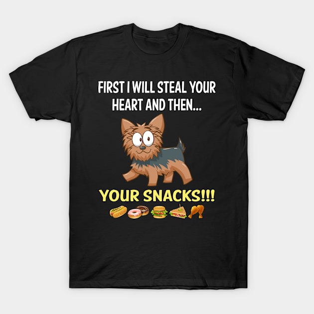 Steal Heart Yorkshire Terrier 24 T-Shirt by blakelan128
